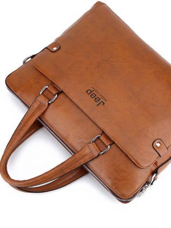 JEEP BULUO LEATHER BUSINESS BAG