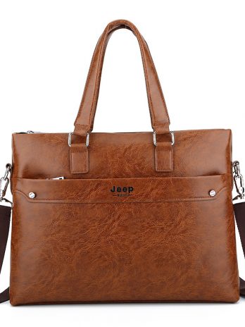 JEEP BULUO LEATHER BUSINESS BAG